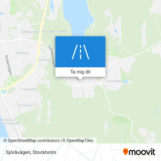 Sjöråvägen karta