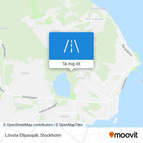 Lövsta Elljusspår karta