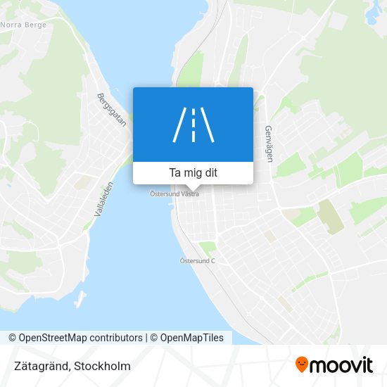 Zätagränd karta