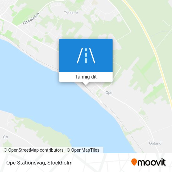 Ope Stationsväg karta