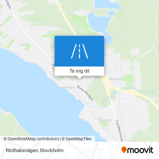 Rödhakevägen karta