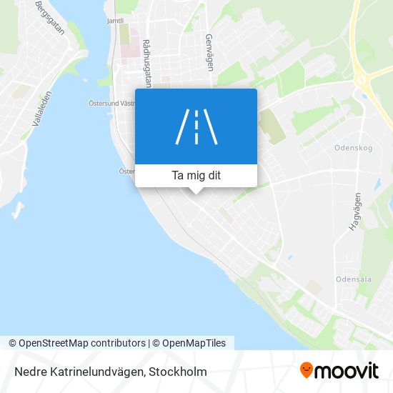 Nedre Katrinelundvägen karta