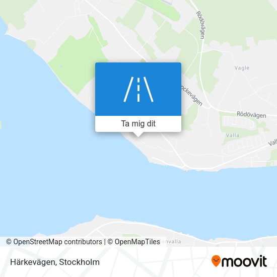 Härkevägen karta