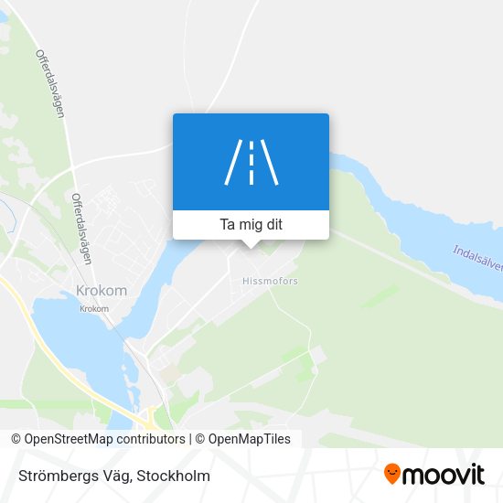 Strömbergs Väg karta