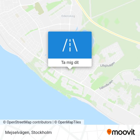 Mejselvägen karta