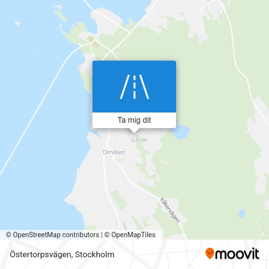 Östertorpsvägen karta