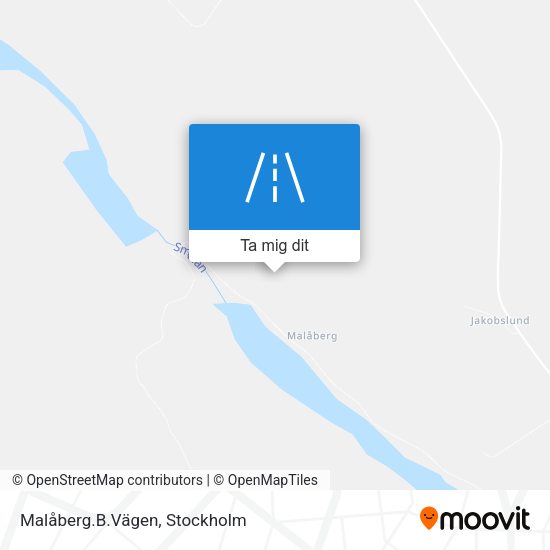 Malåberg.B.Vägen karta