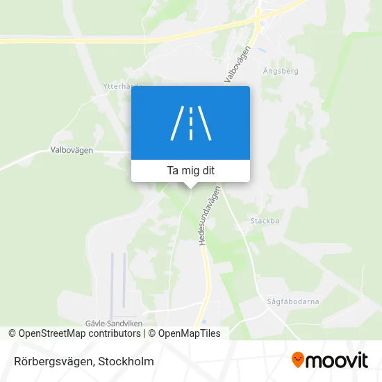 Rörbergsvägen karta