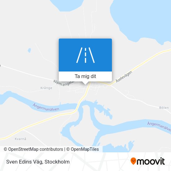 Sven Edins Väg karta