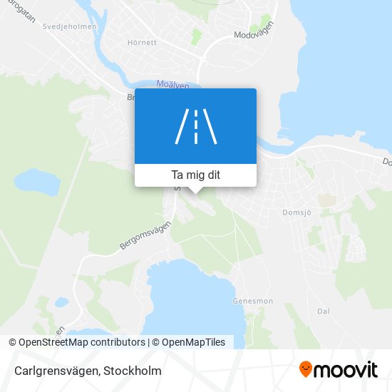 Carlgrensvägen karta