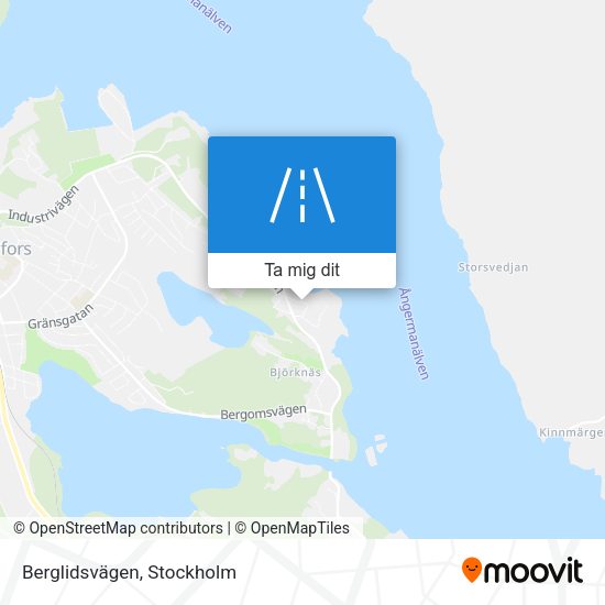 Berglidsvägen karta