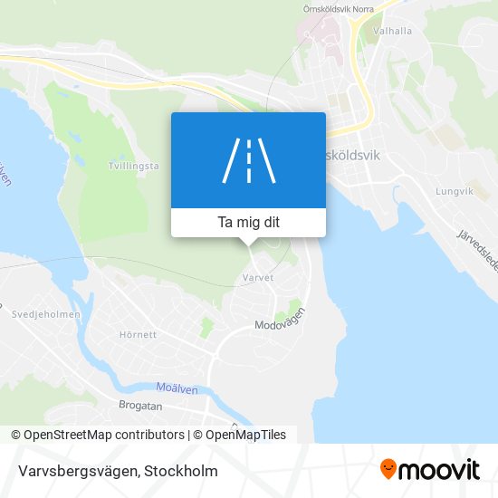 Varvsbergsvägen karta