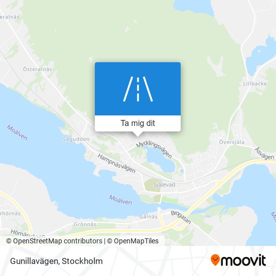 Gunillavägen karta