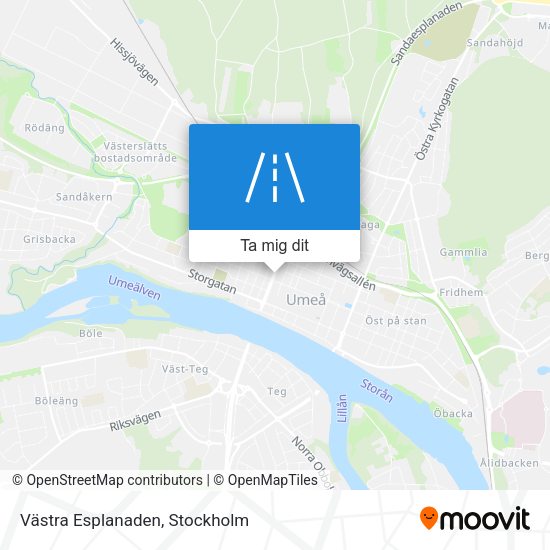 Västra Esplanaden karta