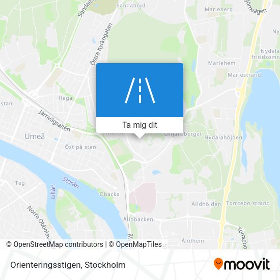 Orienteringsstigen karta