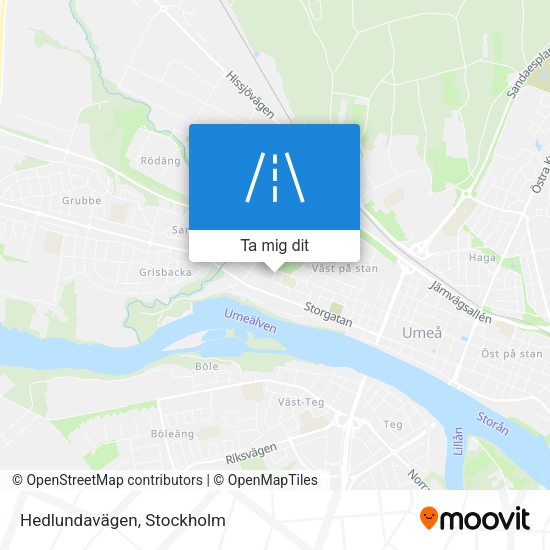 Hedlundavägen karta