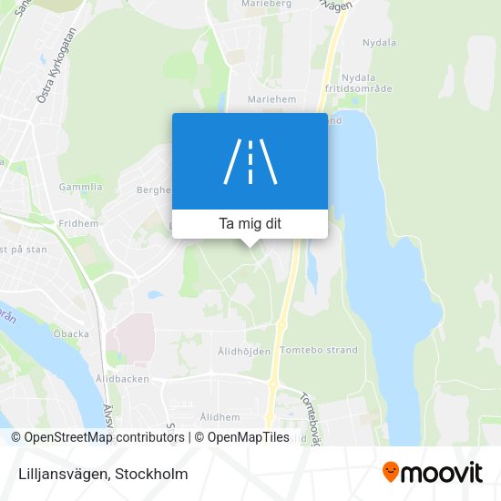Lilljansvägen karta