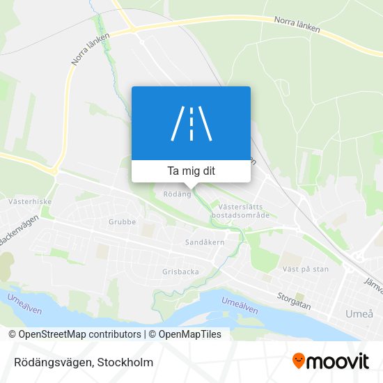 Rödängsvägen karta