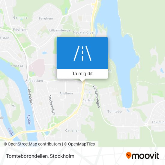 Tomteborondellen karta