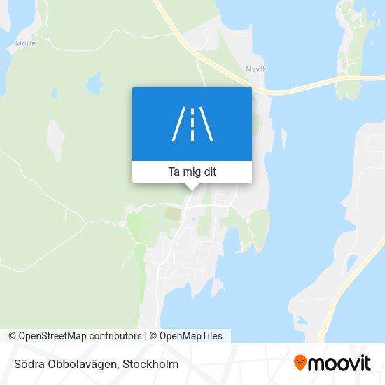 Södra Obbolavägen karta