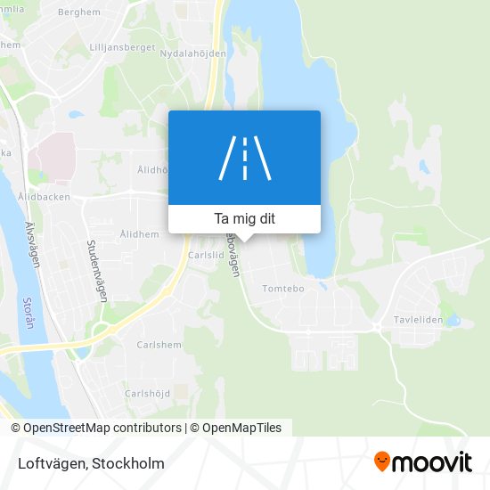 Loftvägen karta