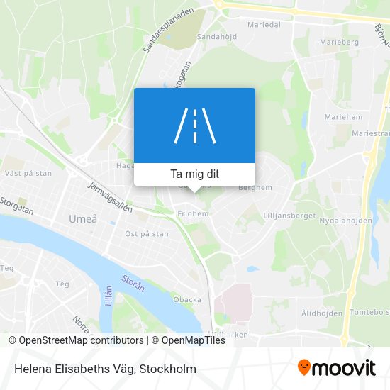 Helena Elisabeths Väg karta