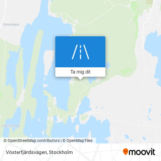 Vösterfjärdsvägen karta