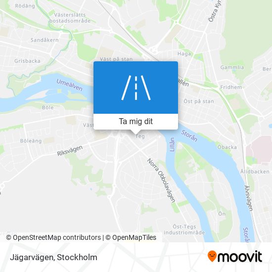 Jägarvägen karta