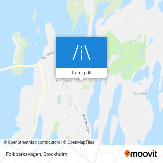 Folkparksvägen karta