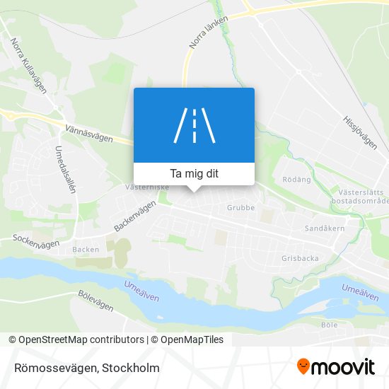 Römossevägen karta