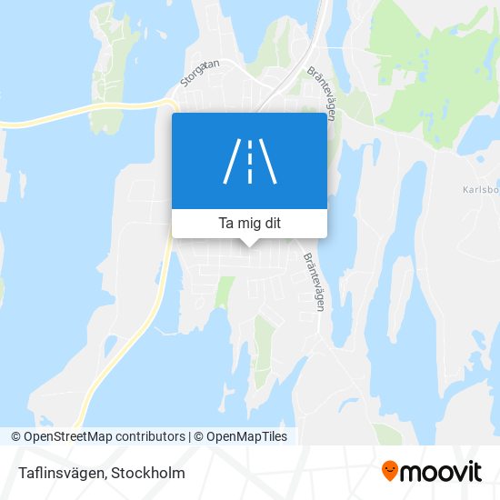 Taflinsvägen karta