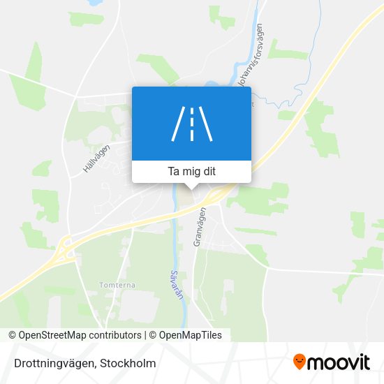 Drottningvägen karta