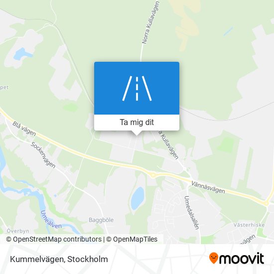 Kummelvägen karta