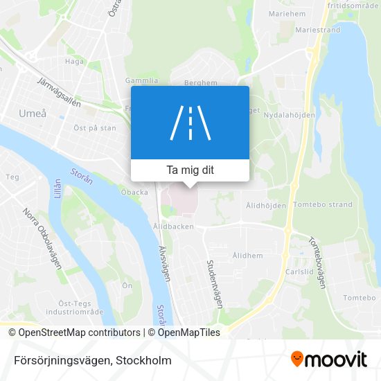 Försörjningsvägen karta