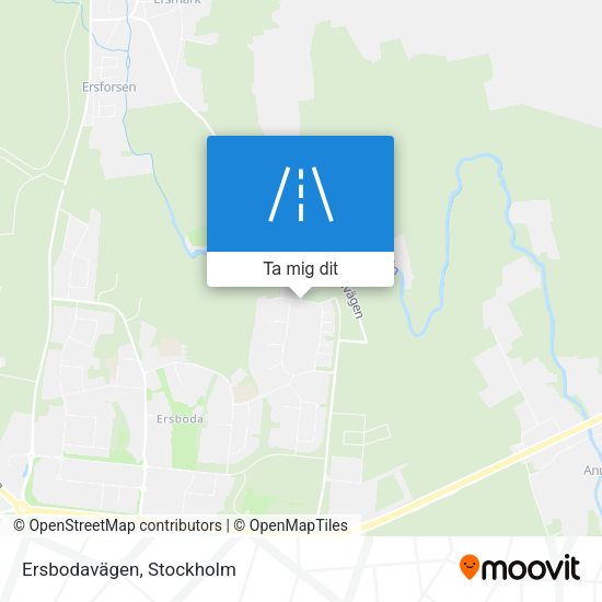 Ersbodavägen karta