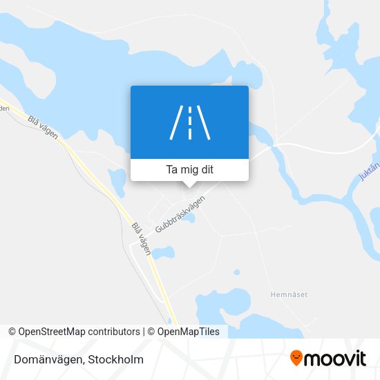 Domänvägen karta