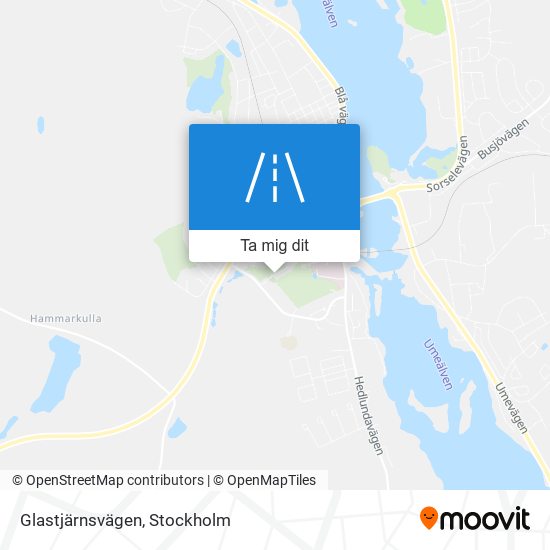 Glastjärnsvägen karta