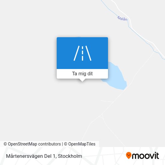 Mårtenersvägen Del 1 karta