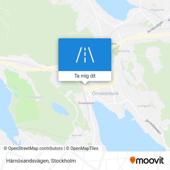 Härnösandsvägen karta