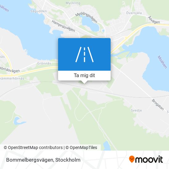 Bommelbergsvägen karta