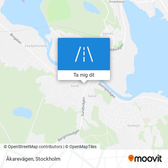 Åkarevägen karta