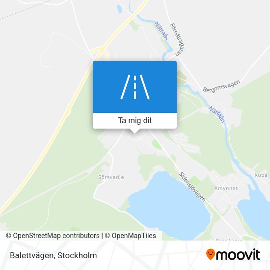 Balettvägen karta