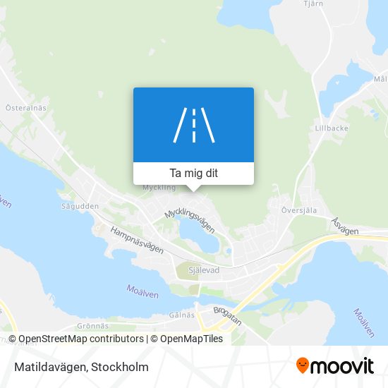 Matildavägen karta