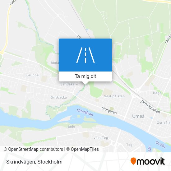 Skrindvägen karta