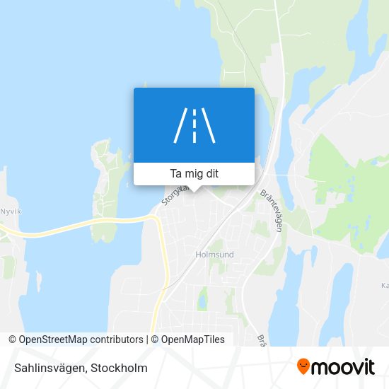 Sahlinsvägen karta