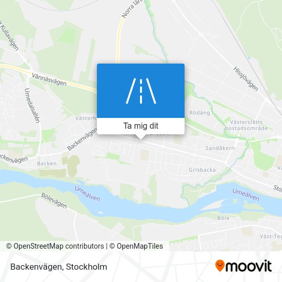 Backenvägen karta