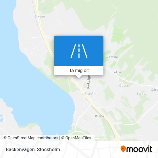 Backenvägen karta