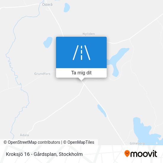 Kroksjö 16 - Gårdsplan karta