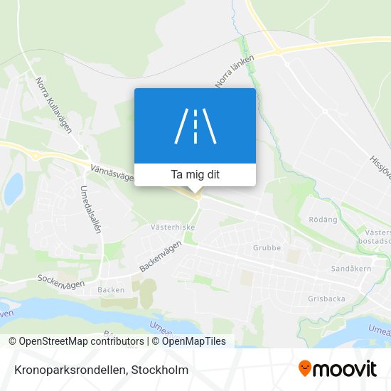 Kronoparksrondellen karta