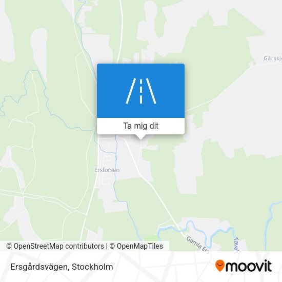 Ersgårdsvägen karta